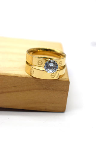 Bague eva doré Bague eva doré