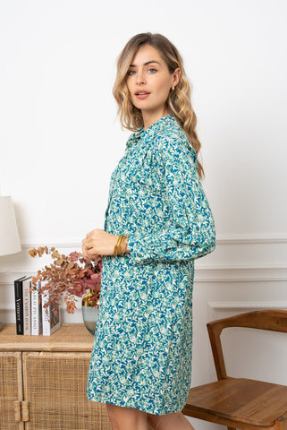 Robe fleurie bleue Robe fleurie bleue