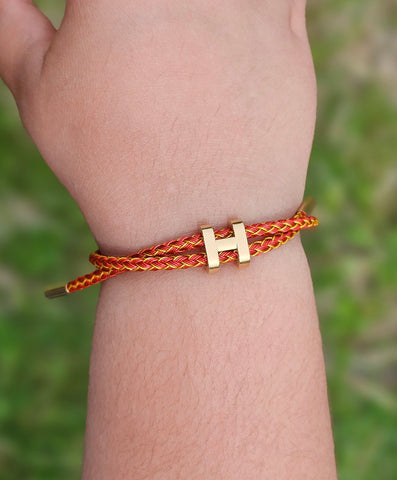 Bracelet cordon H Bracelet cordon H