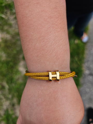 Bracelet cordon H Bracelet cordon H