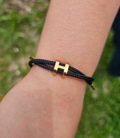 Bracelet cordon H Bracelet cordon H