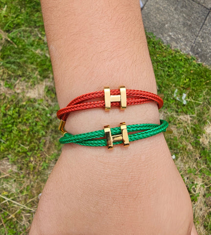 Bracelet cordon H Bracelet cordon H