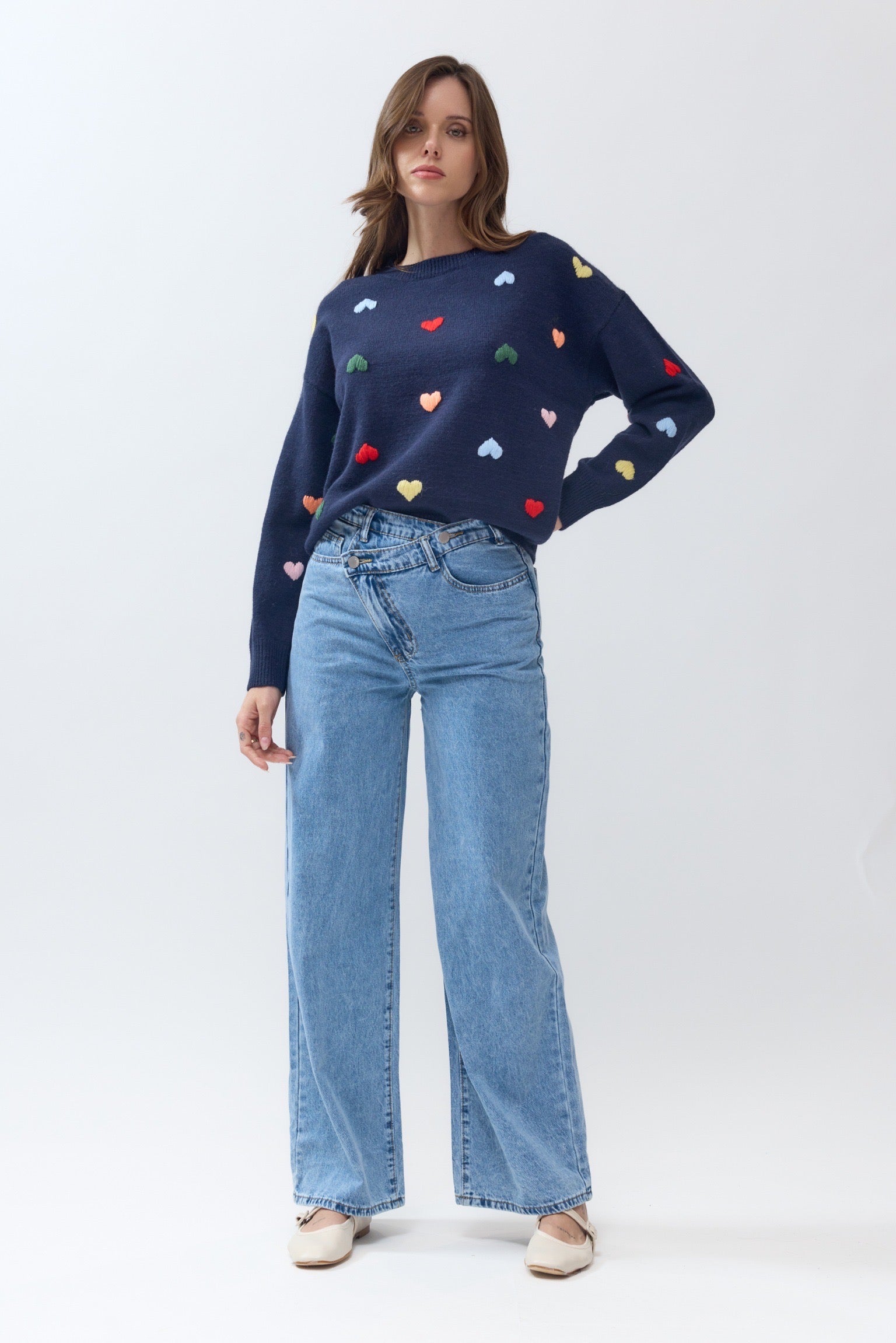 Jean fermeture croisé