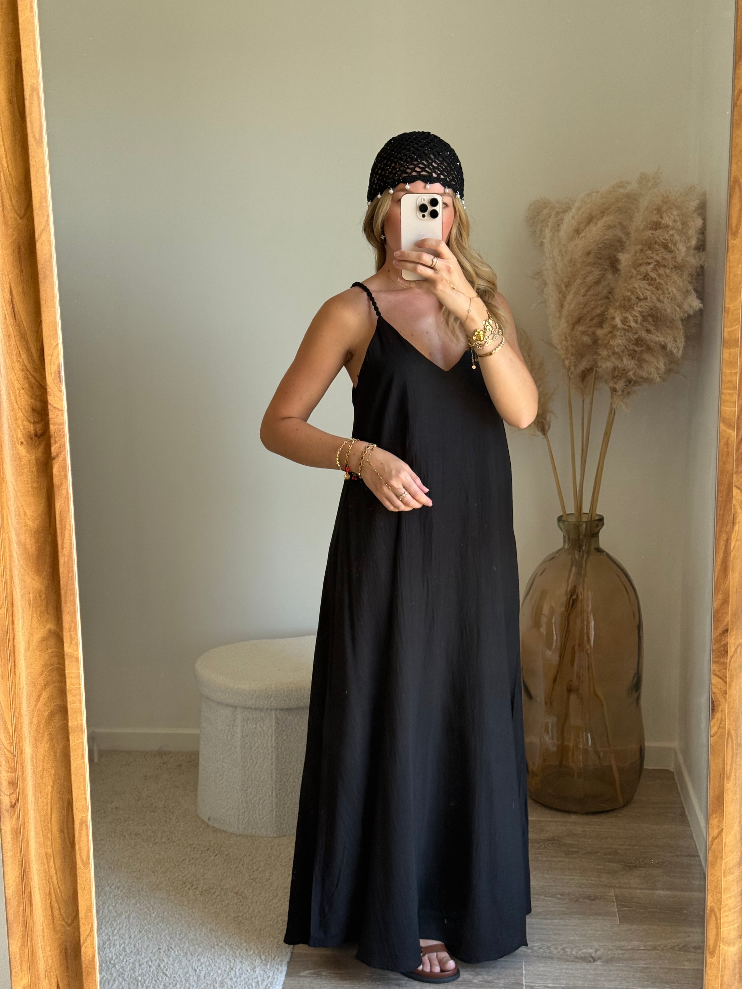 Robe à bretelles tressé