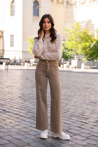 Jean wide leg bleu