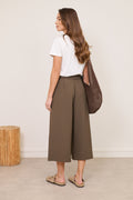 Bermuda long en chocolat