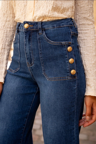 Jean wide leg bleu
