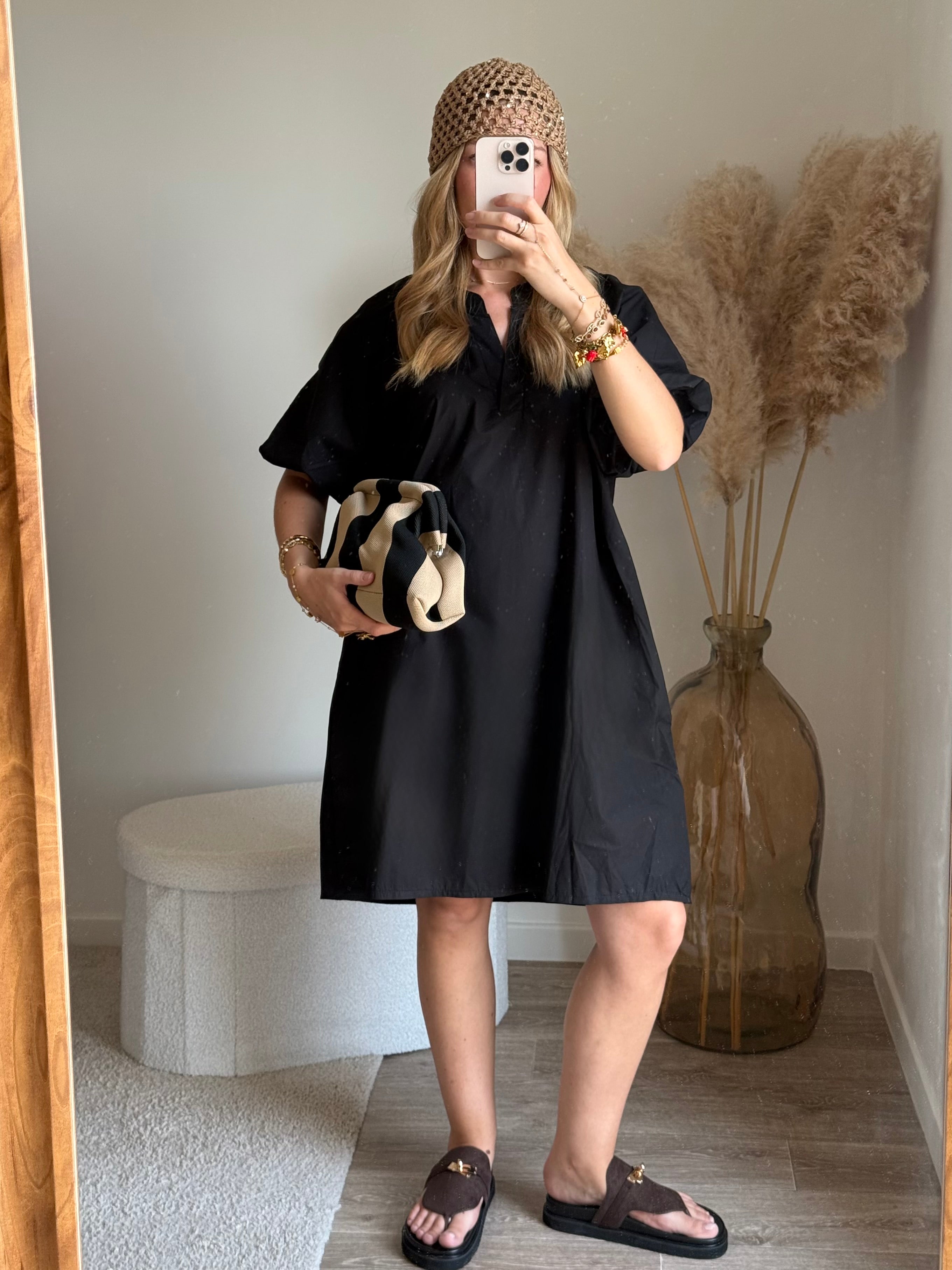 Robe avec manche bouffante