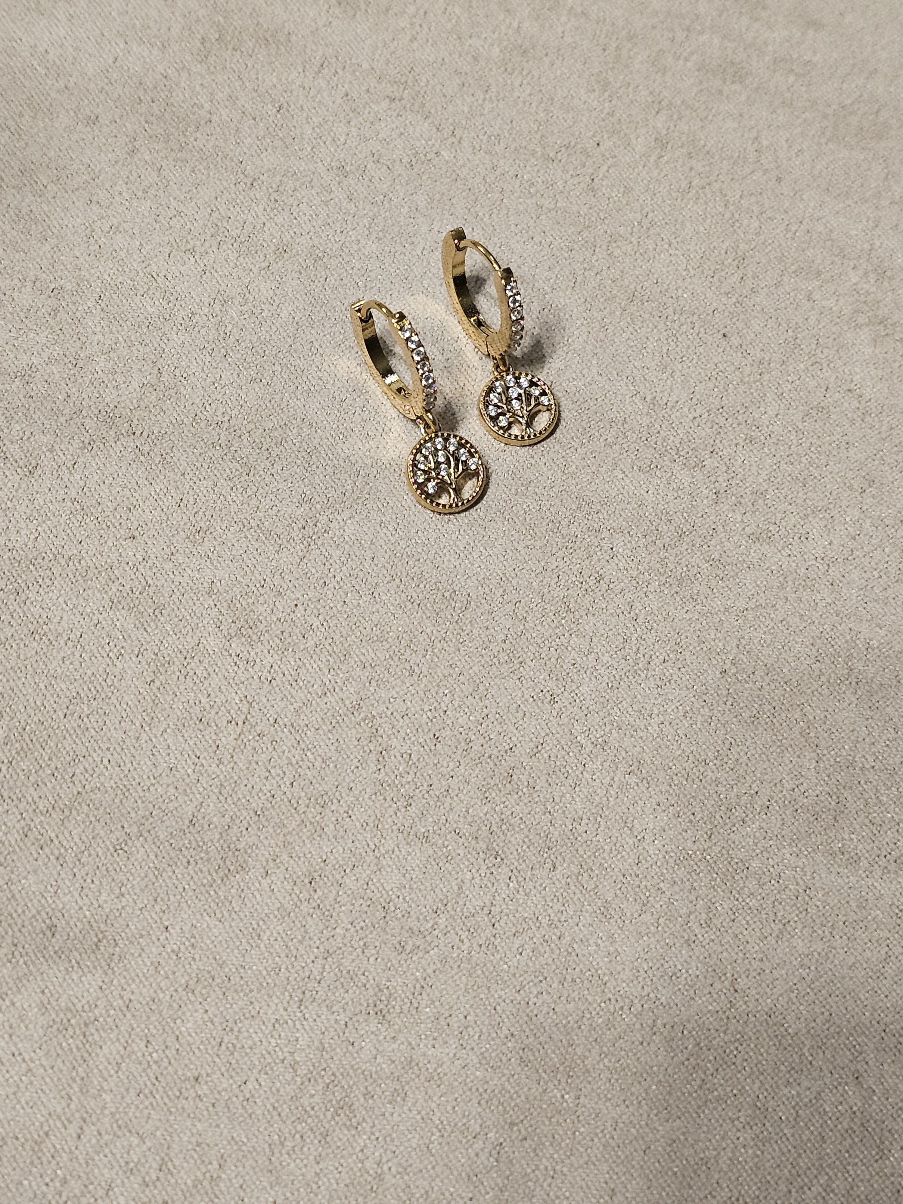 Boucle d'oreille arbre de vie