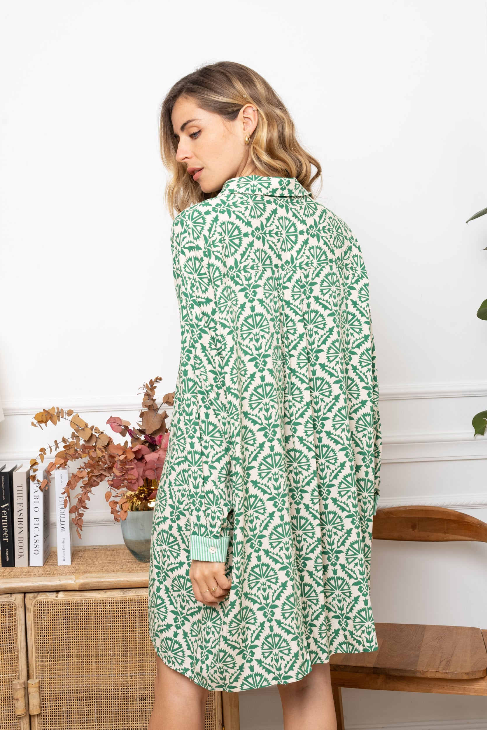 Robe Flora vert