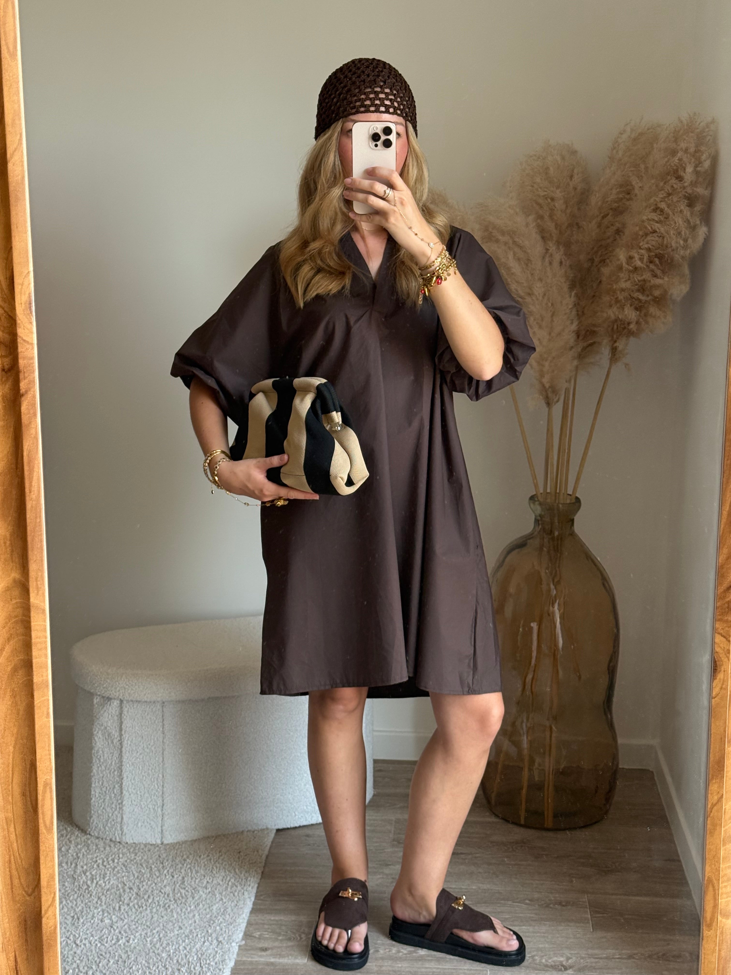 Robe avec manche bouffante