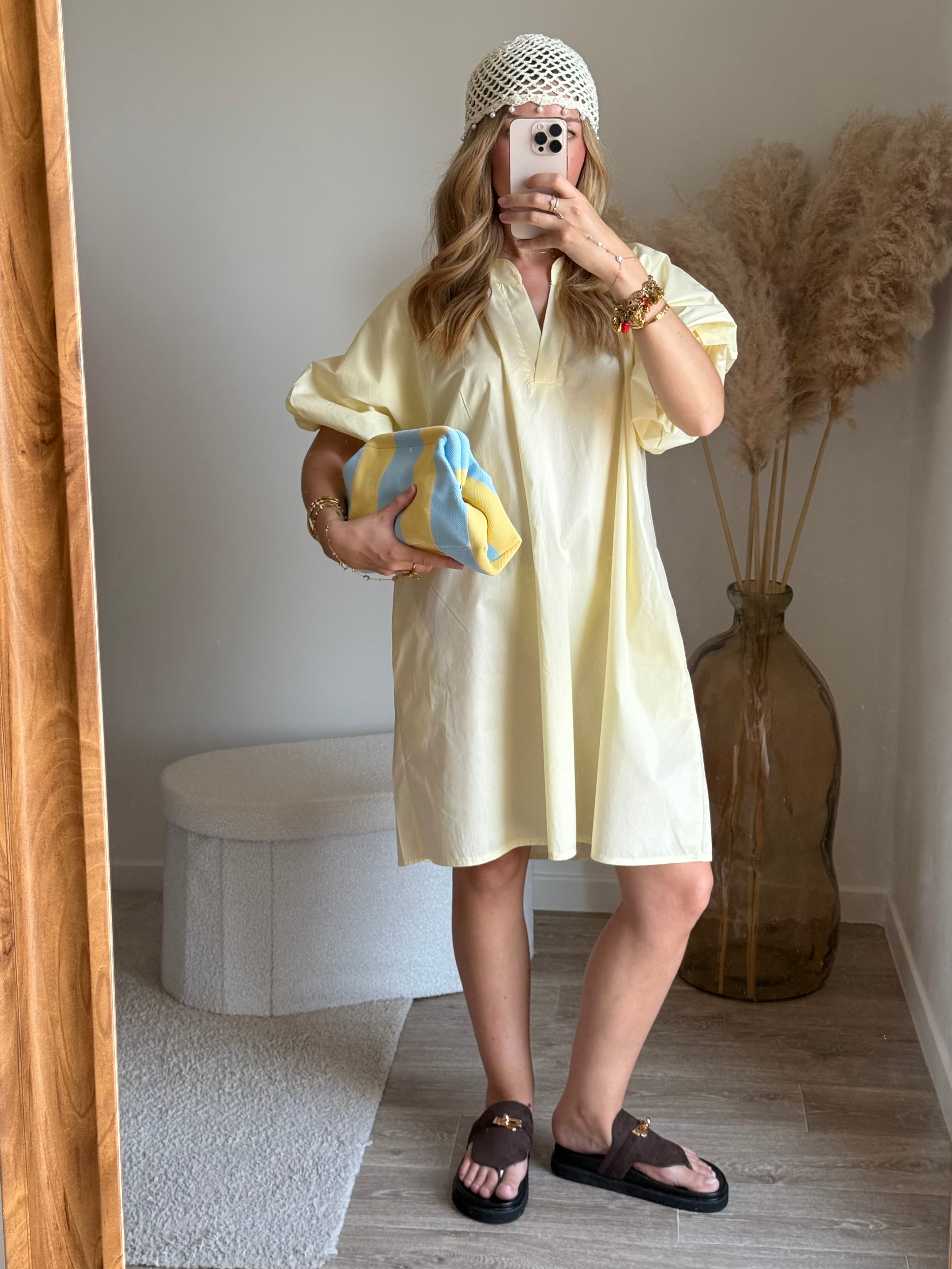 Robe avec manche bouffante