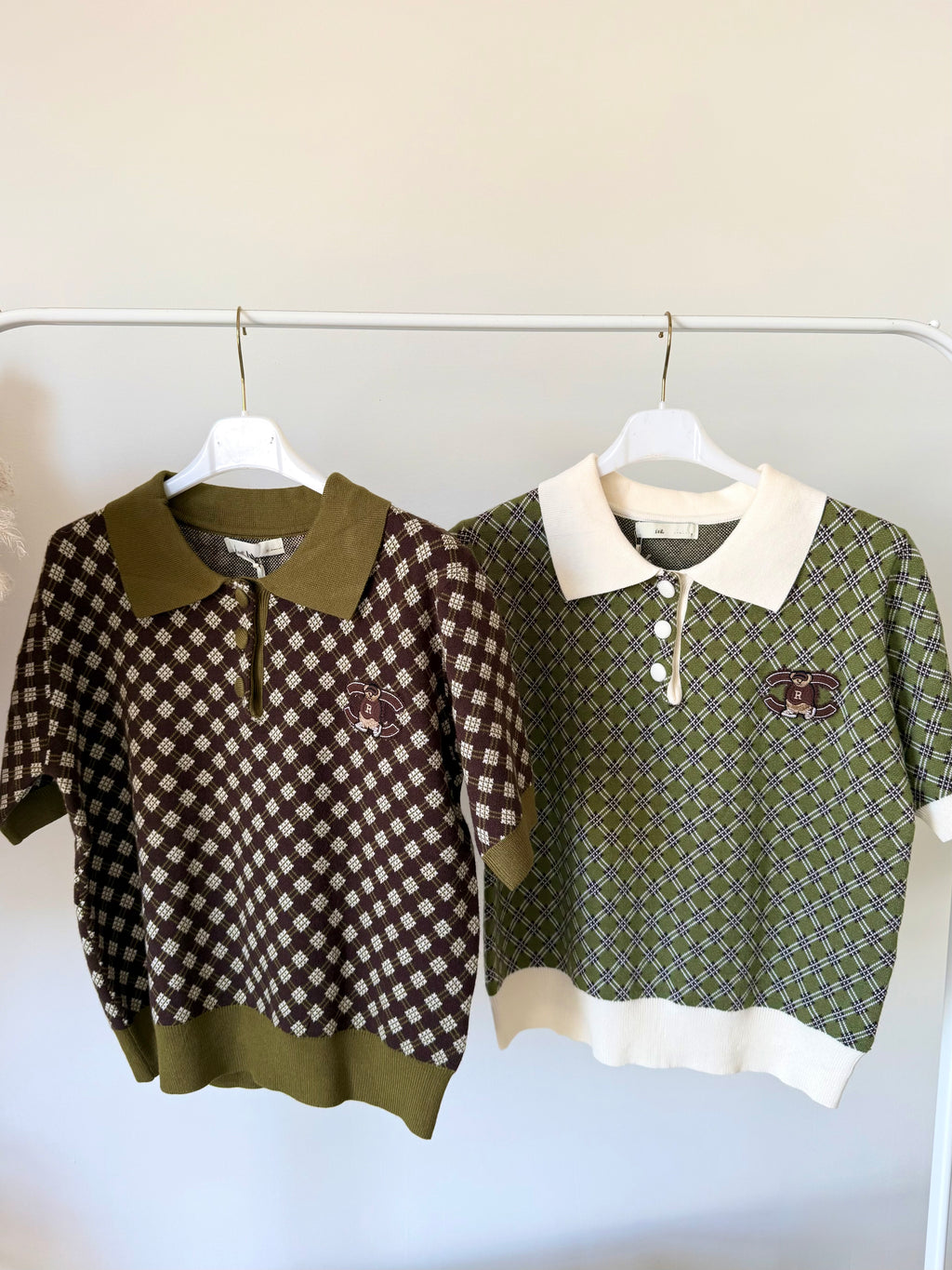 Polo en maille motif nounours