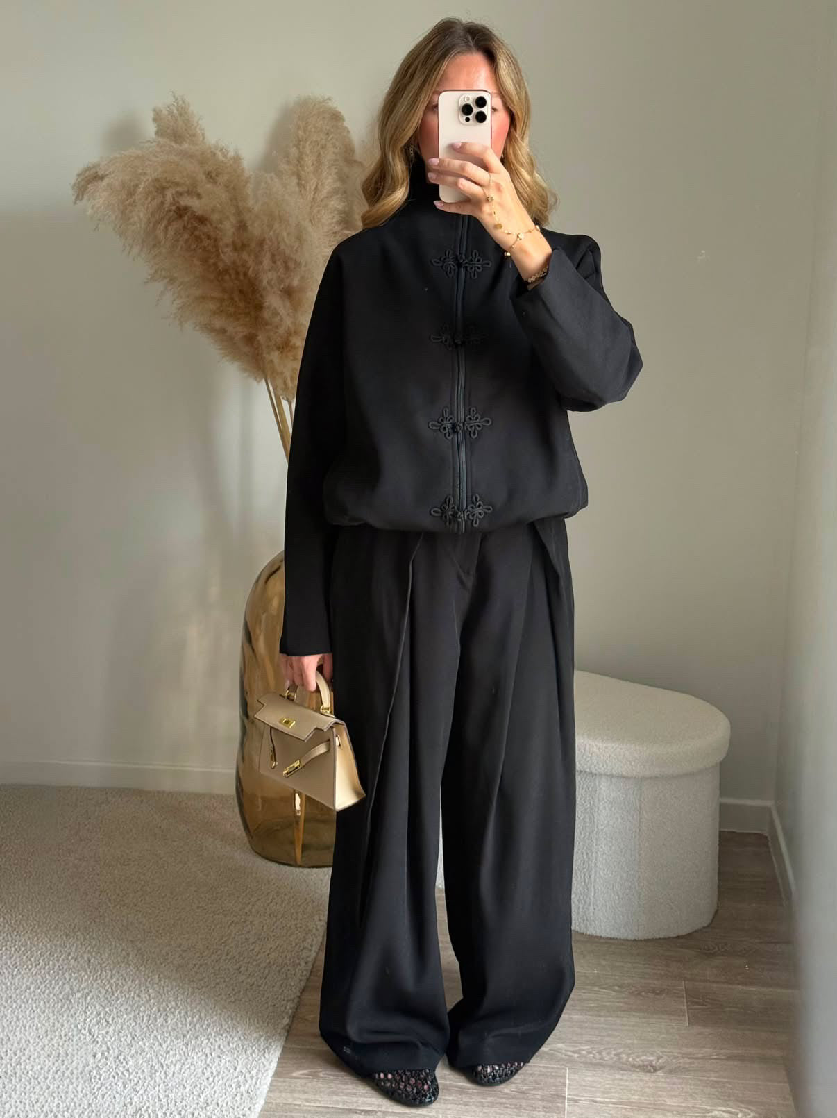 Veste fermeture chinoise
