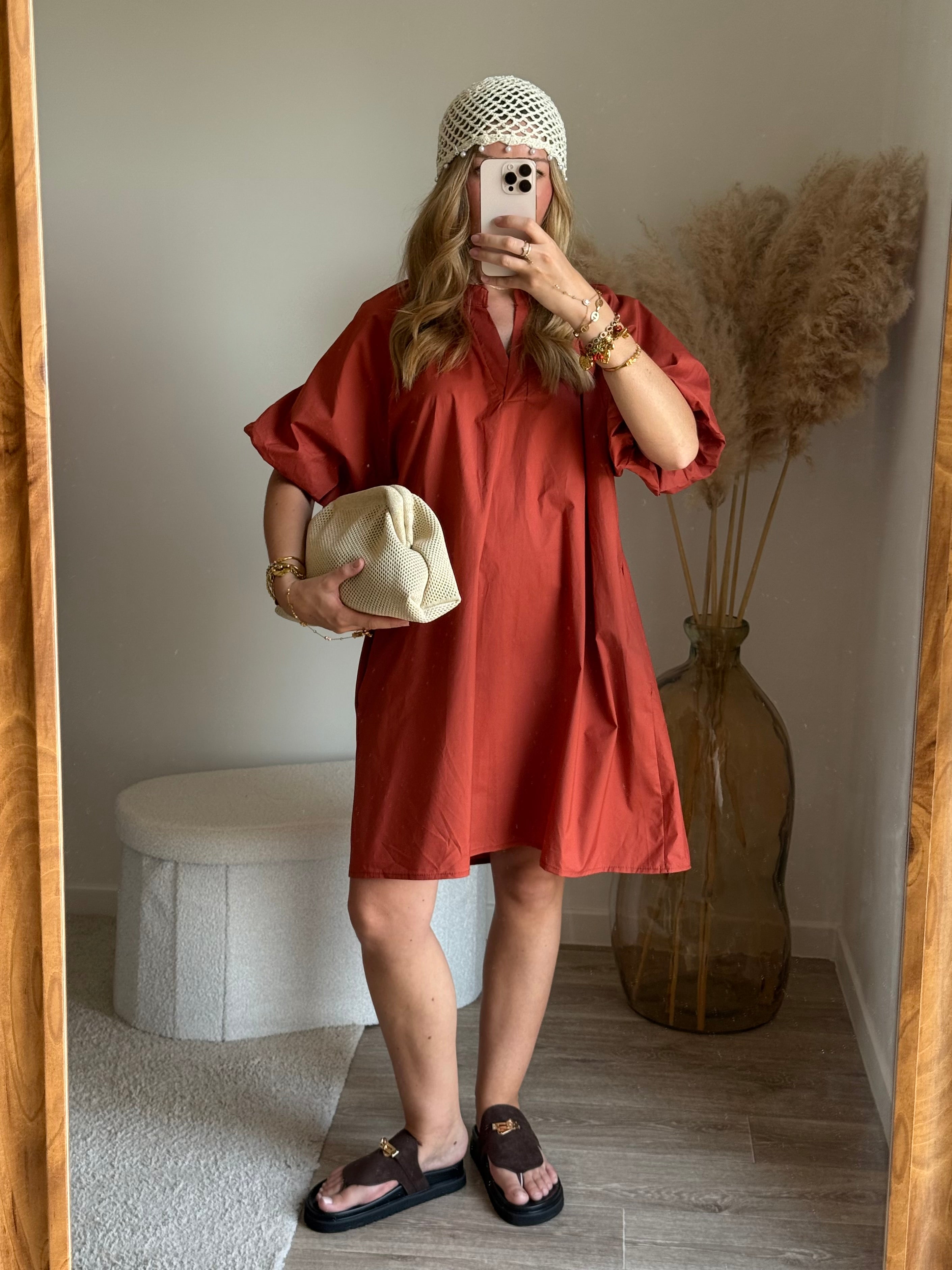 Robe avec manche bouffante