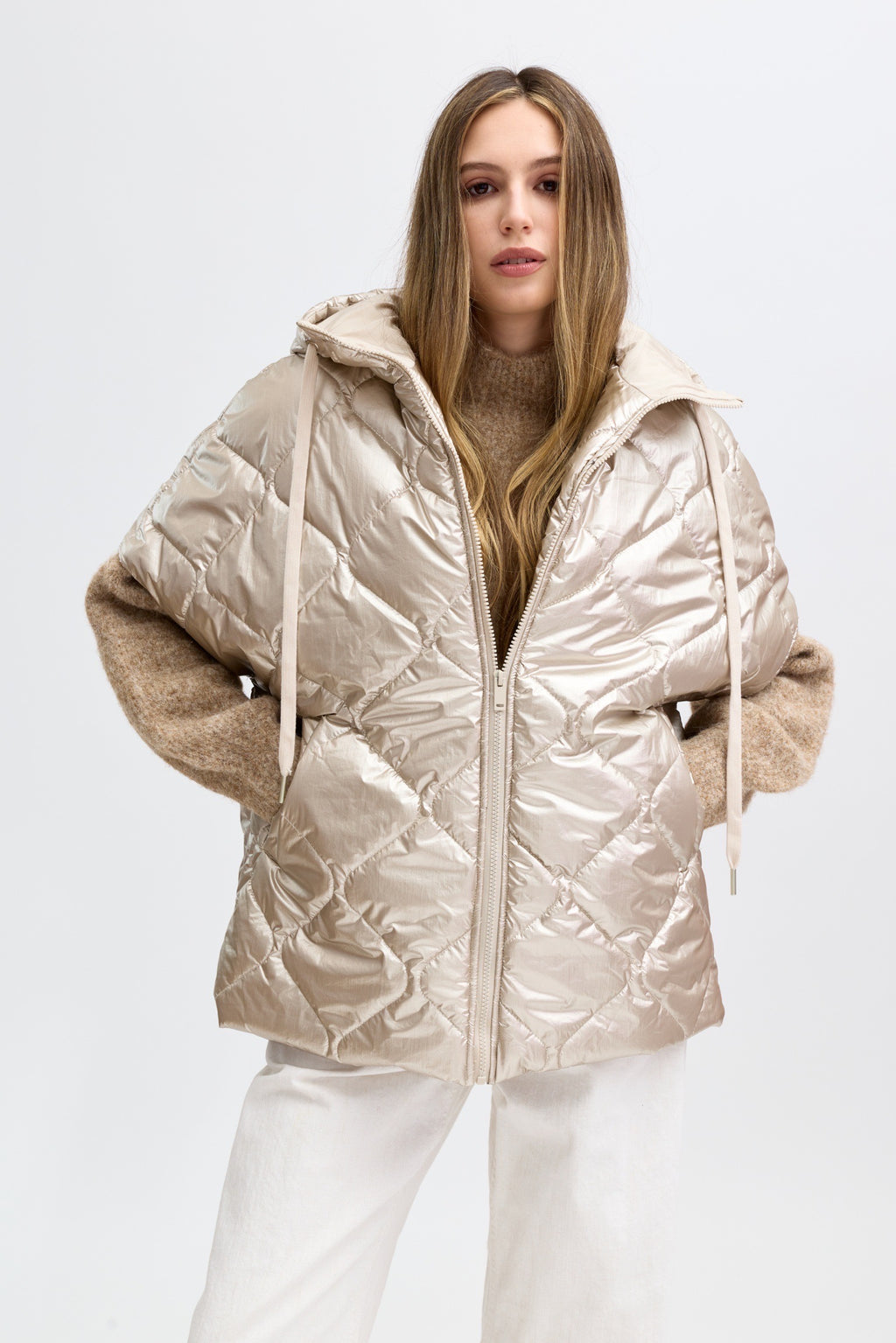 Veste à capuche rose