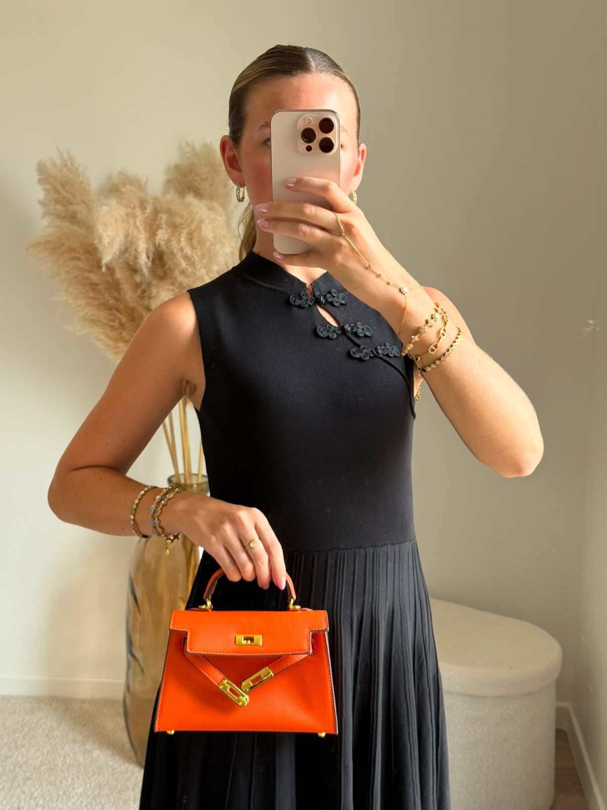 Robe sans manche fermeture chinoise