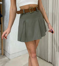 Jupe short Loane vert kaki