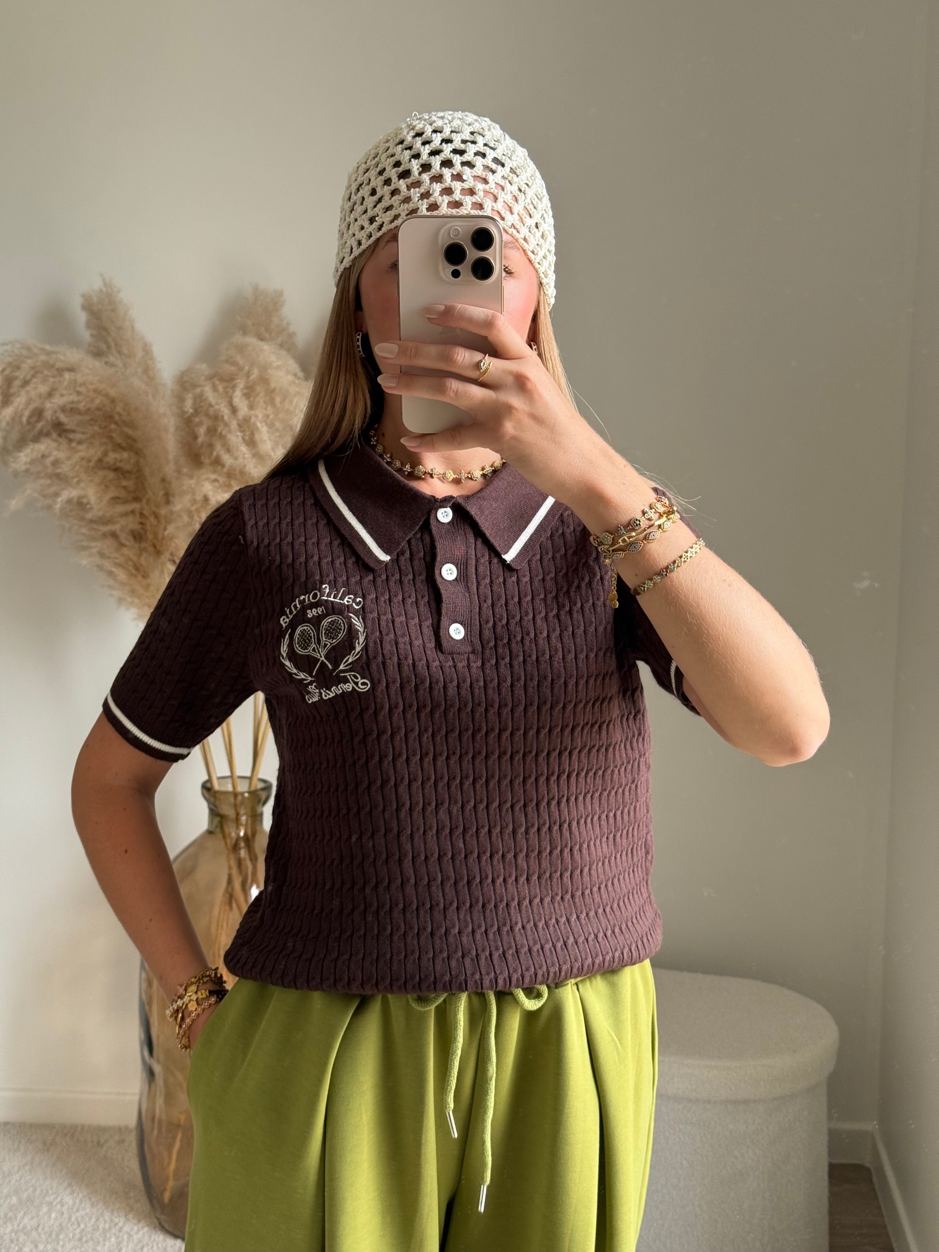 Polo en maille fine
