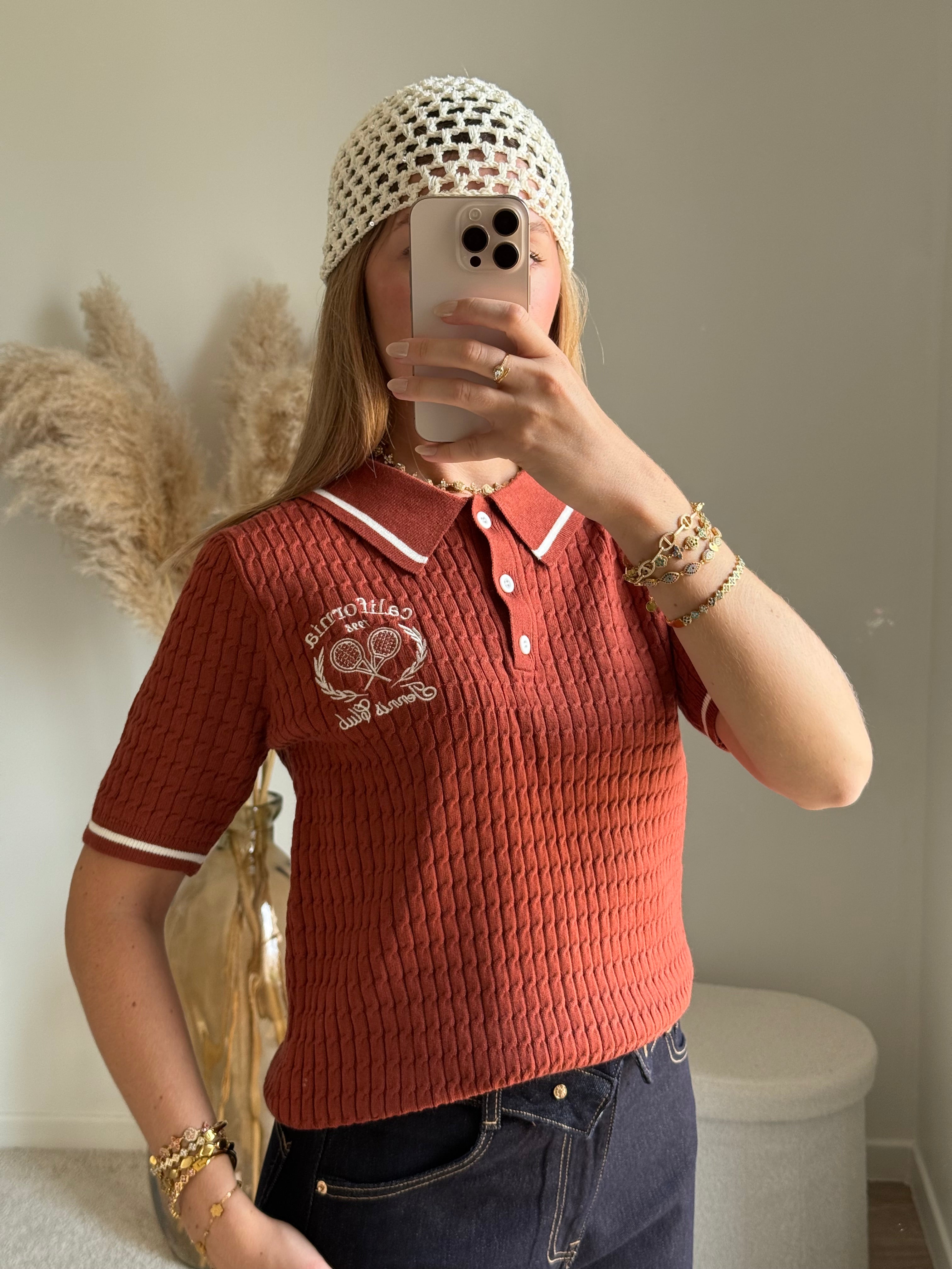 Polo en maille fine