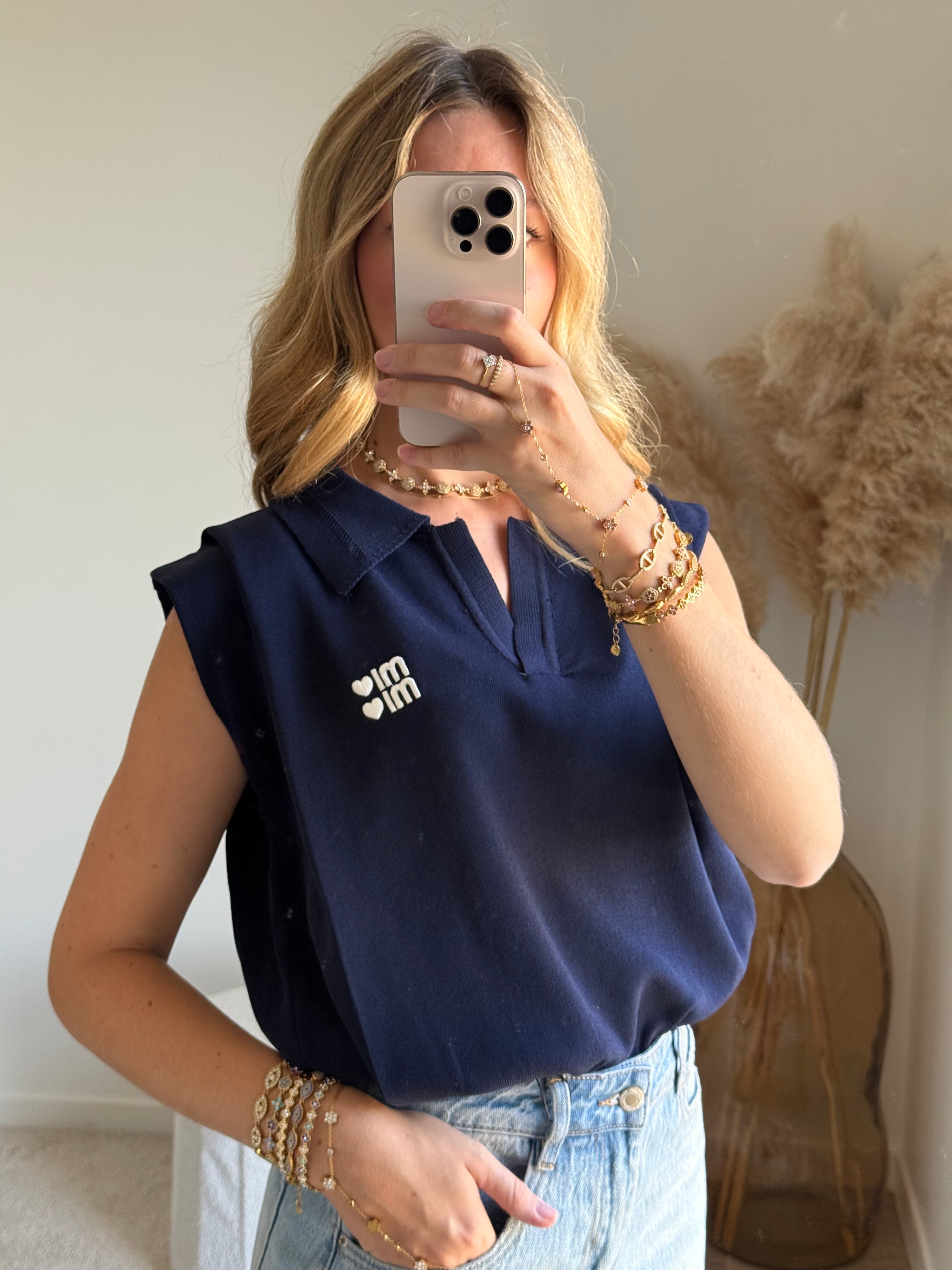 pull sans manche mi💙