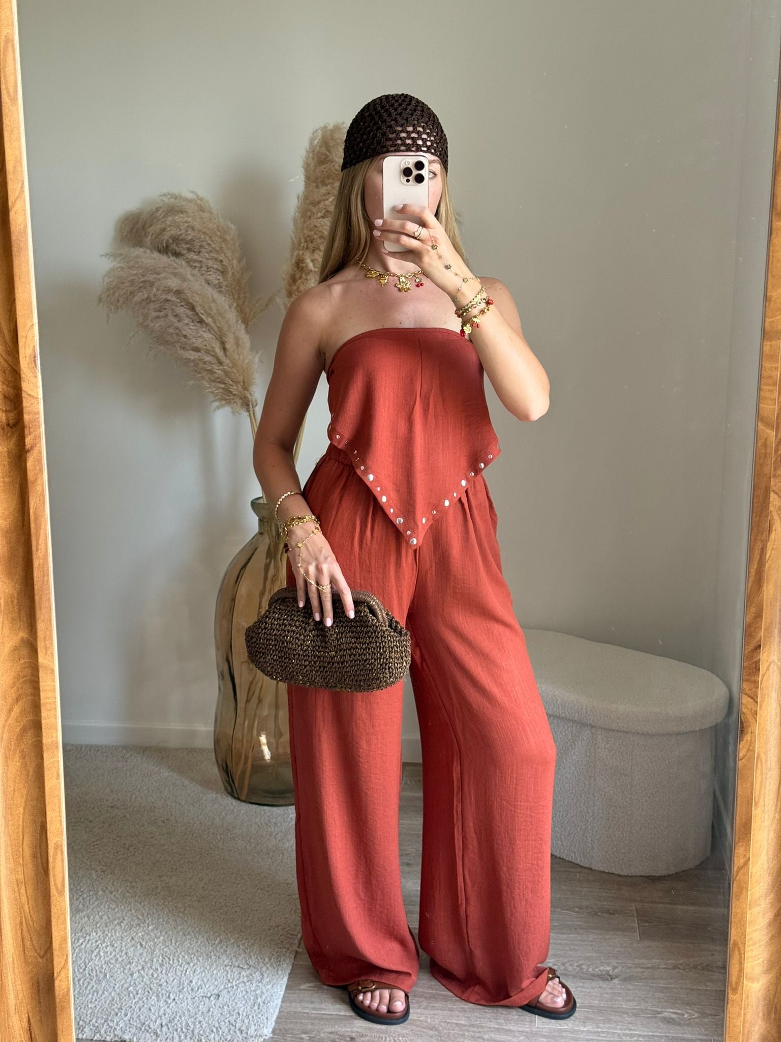 Pantalon avec ceinture- tiracota