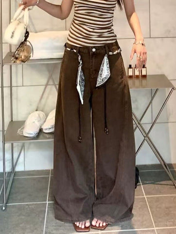 Pantalon ample en denim