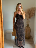 Robe bretelle léopard