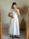 Robe col chemise blanche