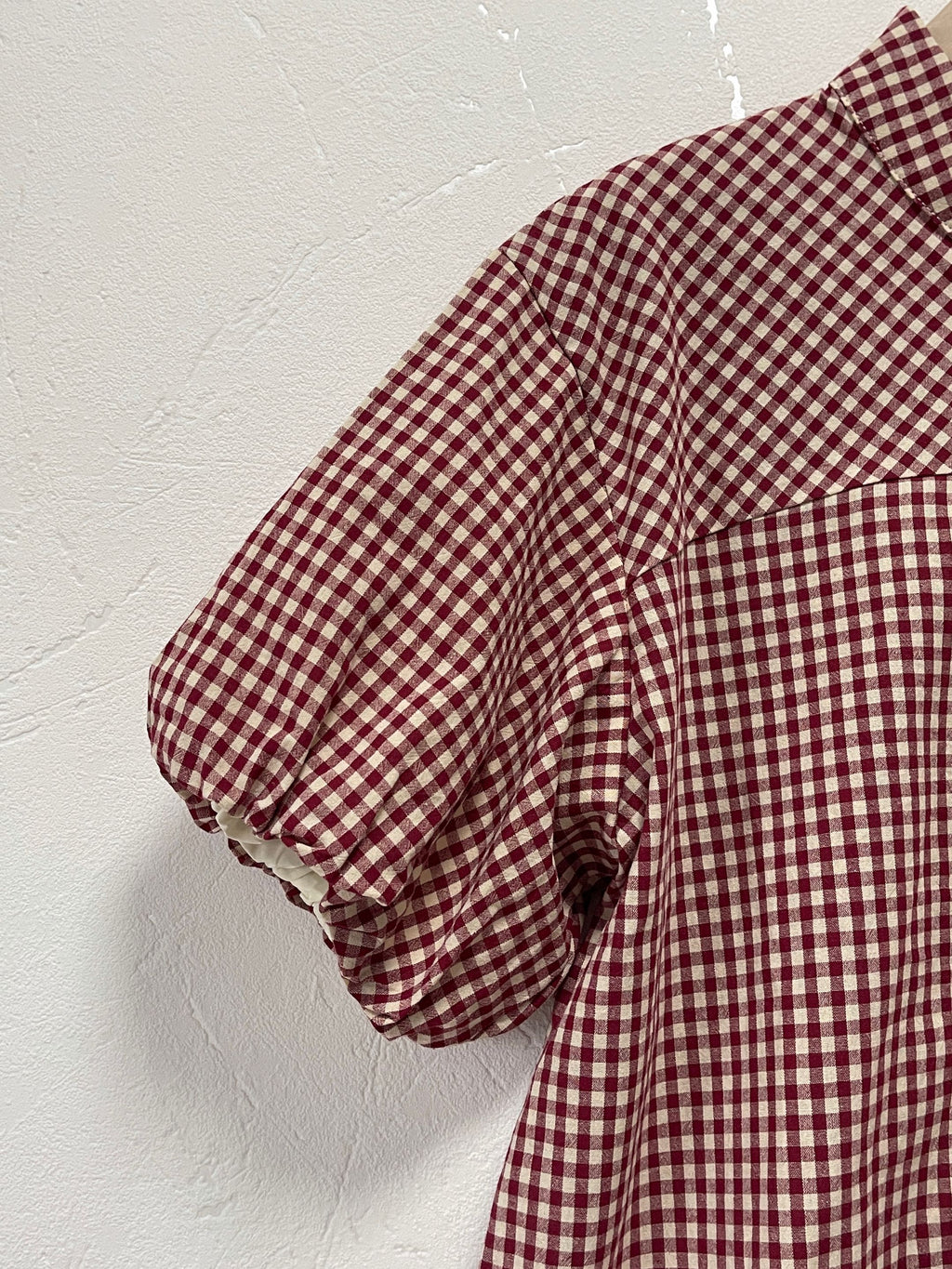 Chemise à carreaux fermeture chinoise