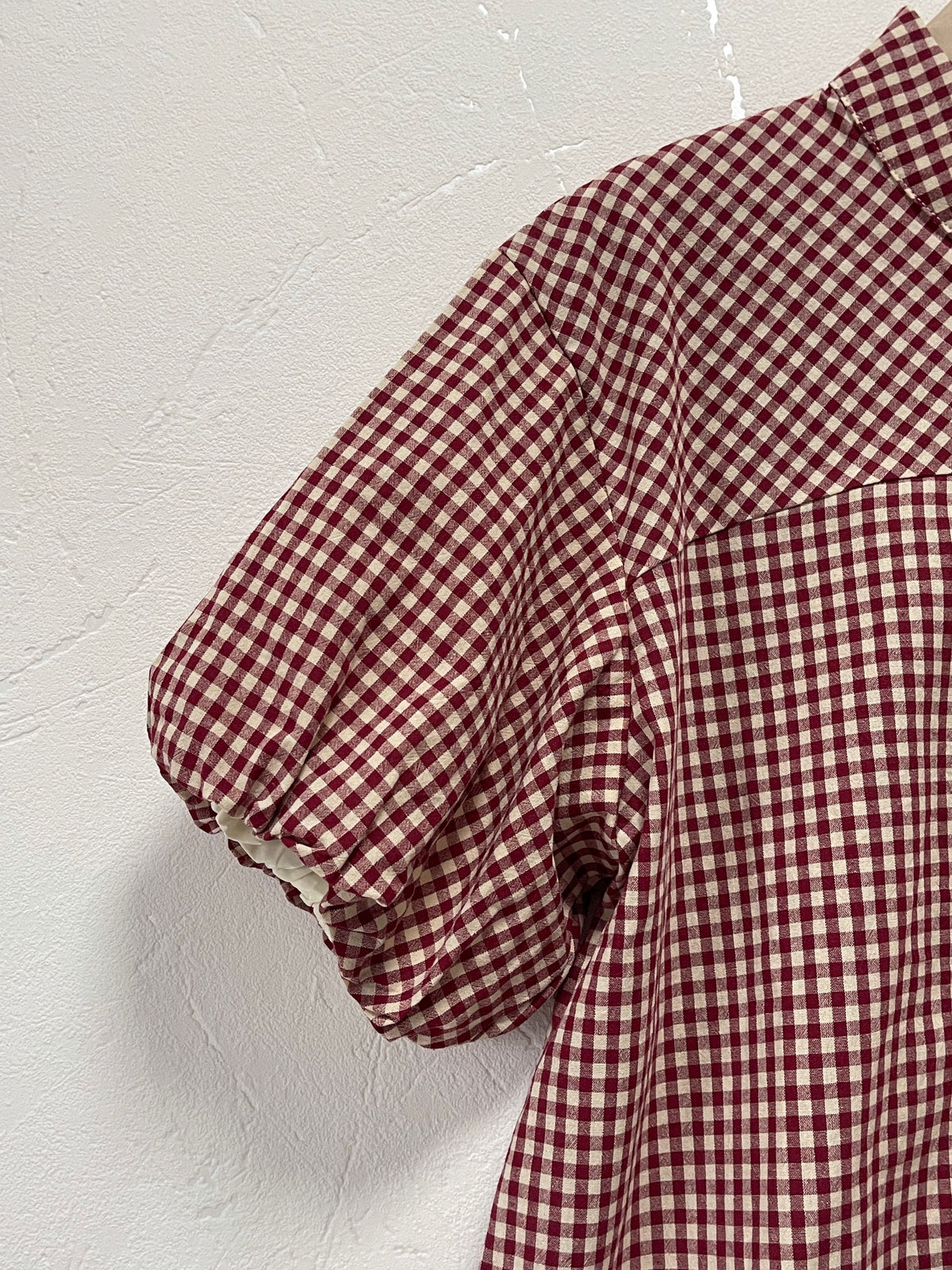 Chemise à carreaux fermeture chinoise