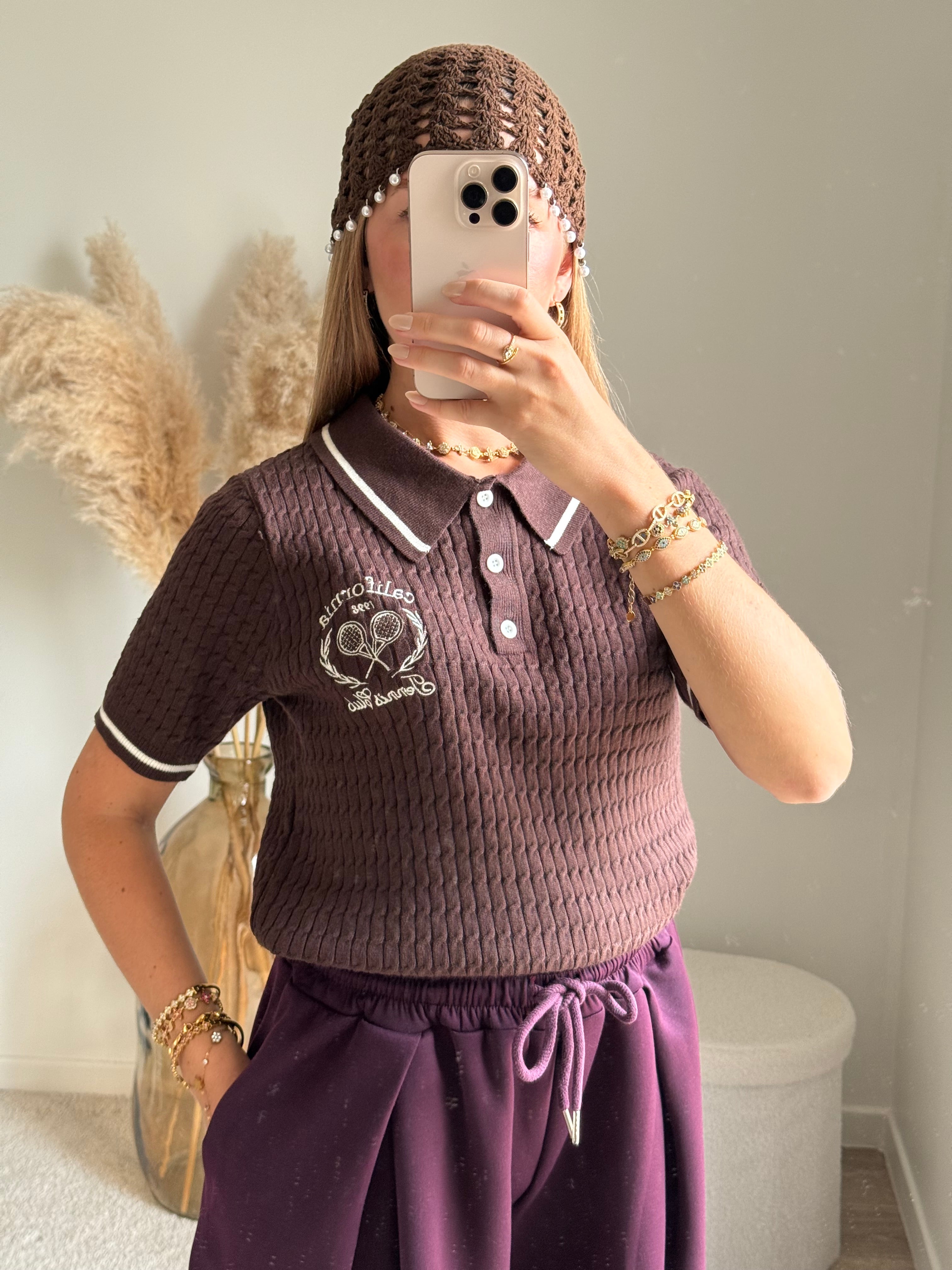 Polo en maille fine