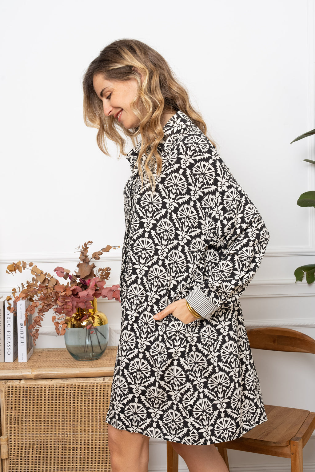 Robe Flora noir