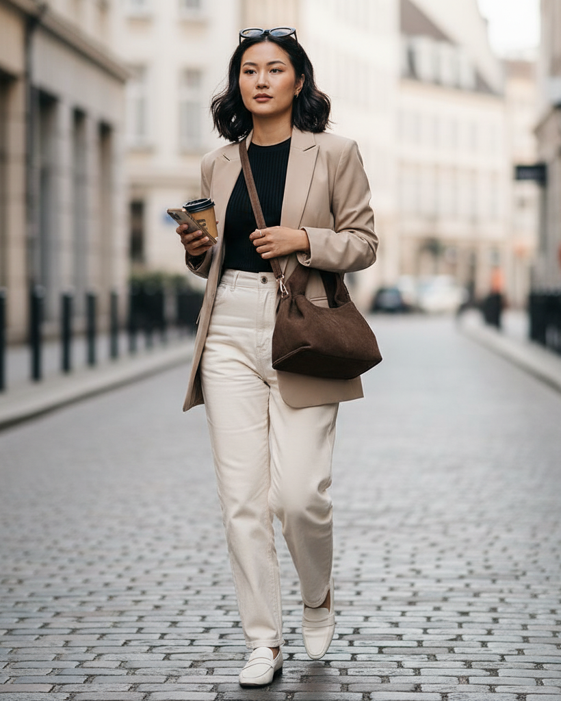 MINI SAC ÉPAULE EFFET SUÉDINE coffe