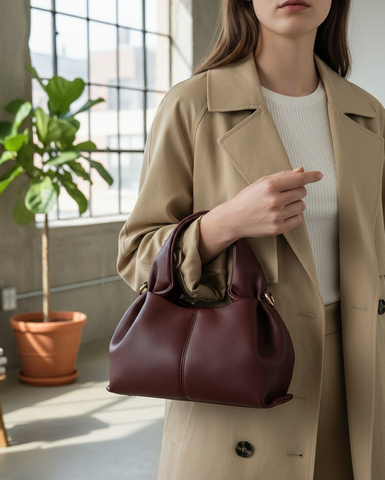 MINI SAC ÉPAULE burgundy