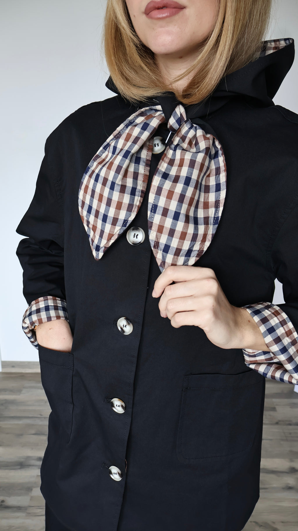 Veste "Oxford" à Col XL