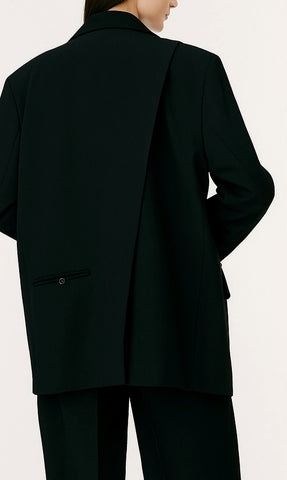Veste blazer coupe oversize noir