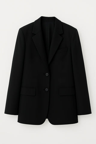 Veste blazer coupe oversize noir