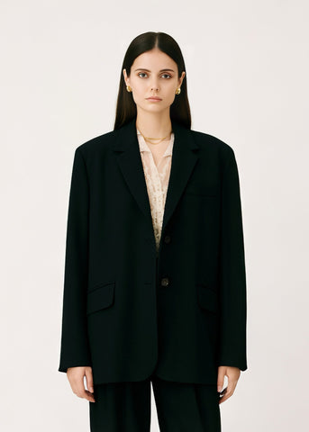 Veste blazer coupe oversize noir