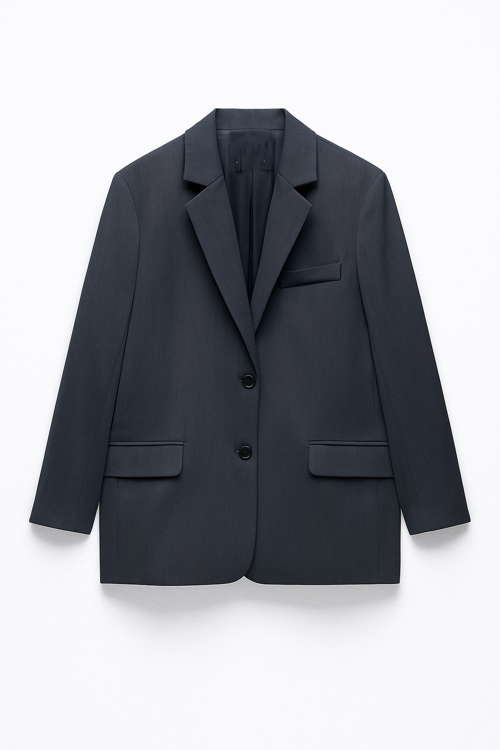Veste blazer coupe oversize gris