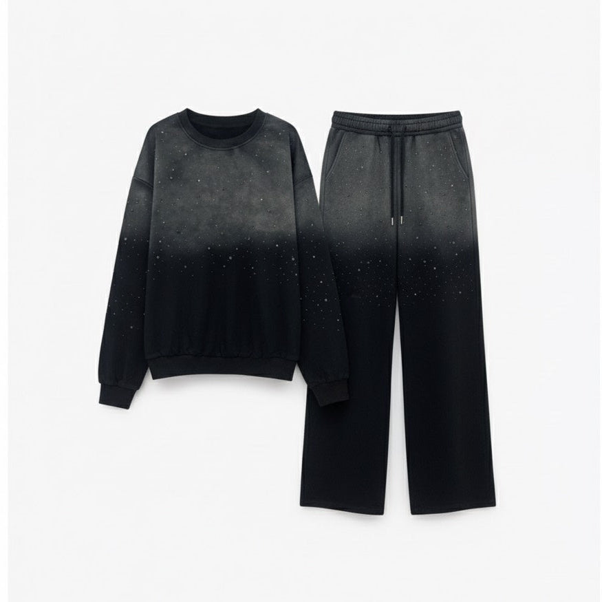 Ensemble deux pièces en tissu molletonné