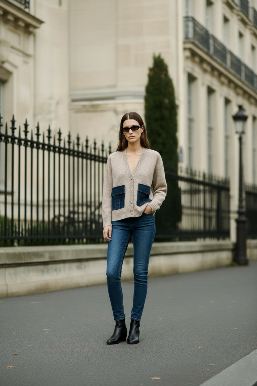 Cardigan en maille