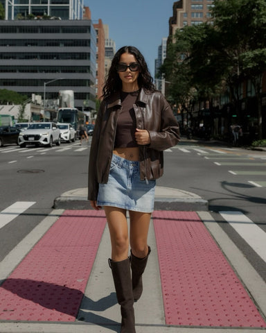 Veste en Simili Cuir