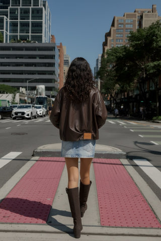 Veste en Simili Cuir