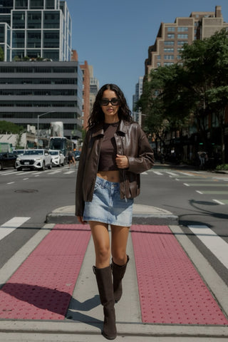 Veste en Simili Cuir