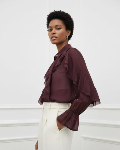 Chemise shanna bordeaux