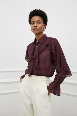 Chemise shanna bordeaux