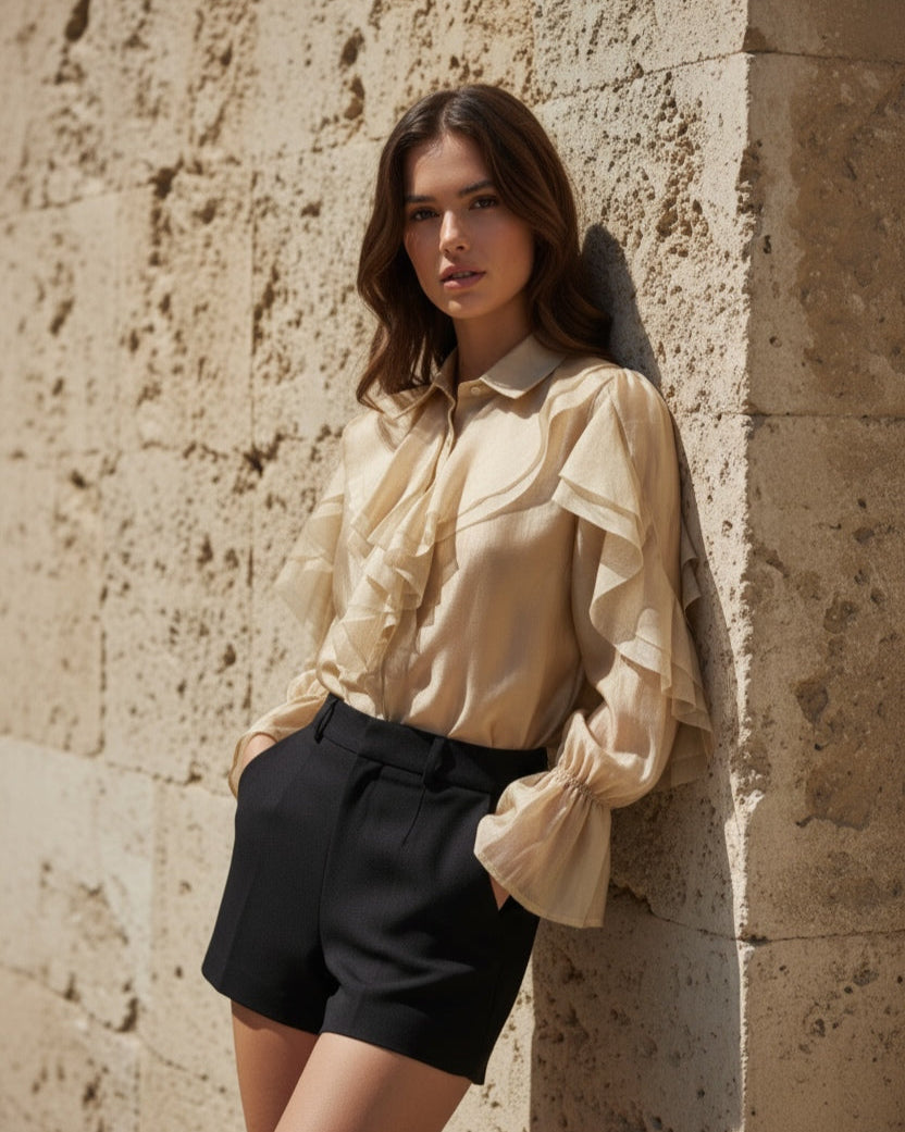 Chemise Shanna beige
