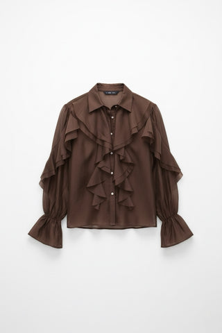 Blouse à volants