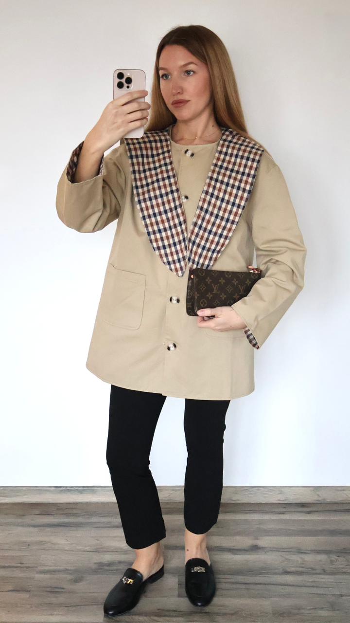 Veste "Oxford" à Col XL